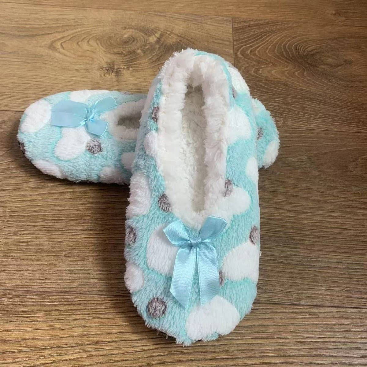 WOMEN'S SOCKS HOME FLEECE FLOOR SOCK SLIPPERS