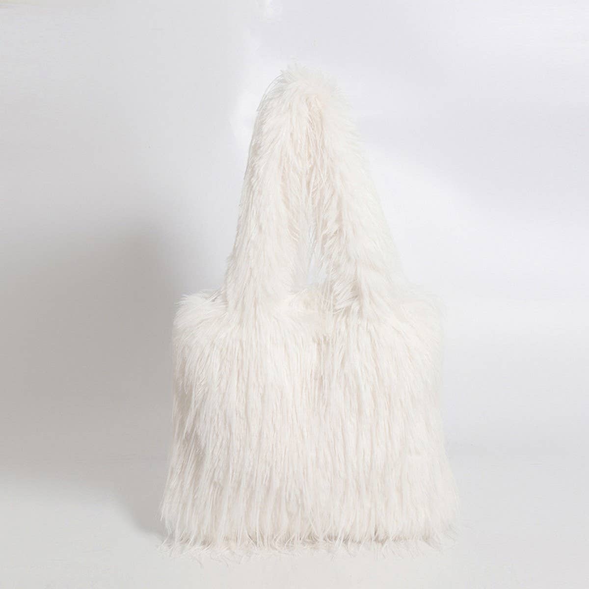 Fluffy Fur Tote Handbag Women Chic Shoulder Bag_CUAB00565
