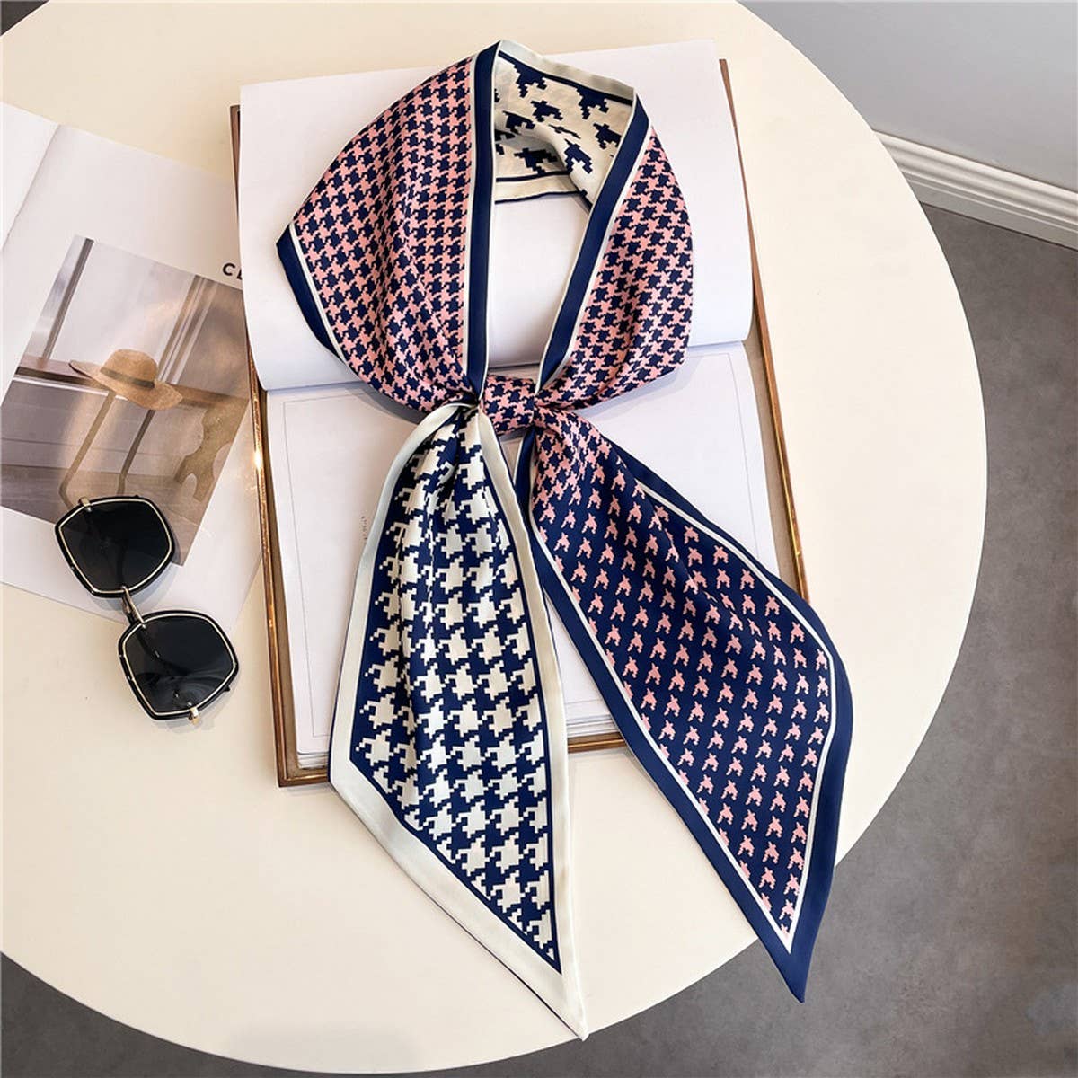Skinny Silk Scarf for Hair, Neck or Bag Wrap_CWASC1512๐๏ธ