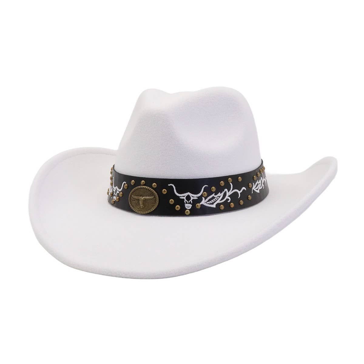 Unisex Cowboy Fedora Hat Western Style_CWAH04450