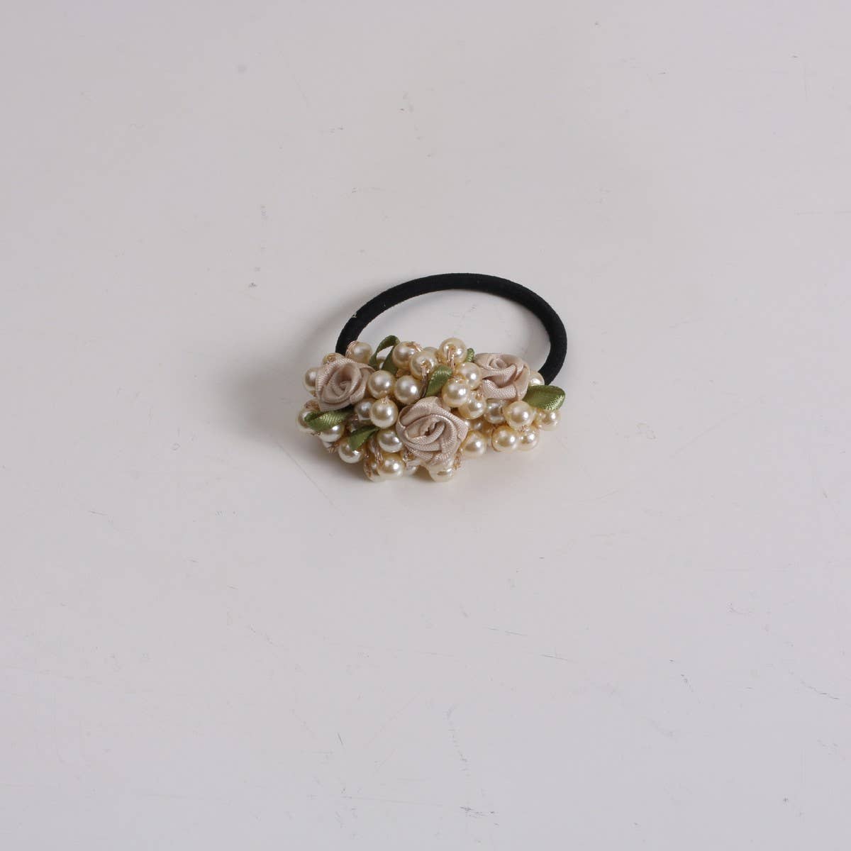Cute Floral Pearl Hair Tie for Sweet Girls