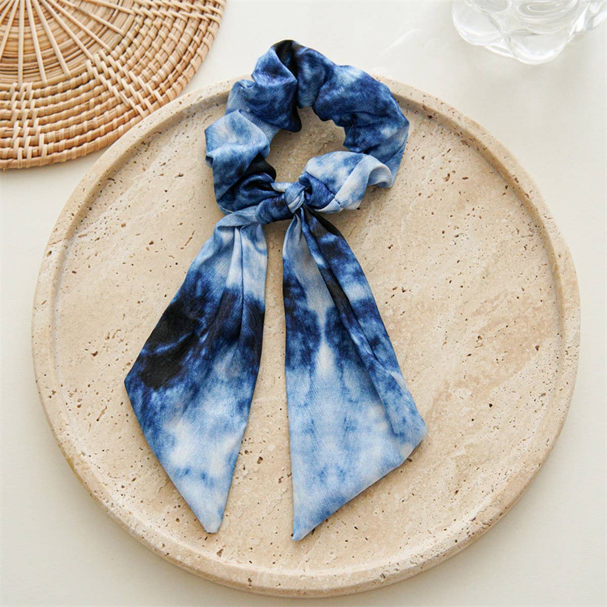 OIL PAINTING BOW PONYTAIL HAIRBAND HAIRACCESSORIES_CWAHA4164