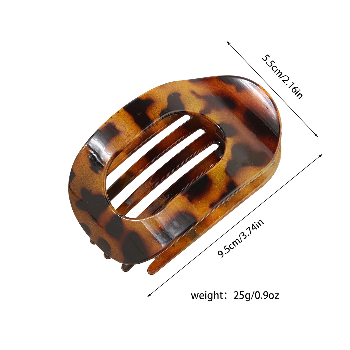 Oval Flat Hair Clip for Women, Strong Grip Clamp_CWMM4936