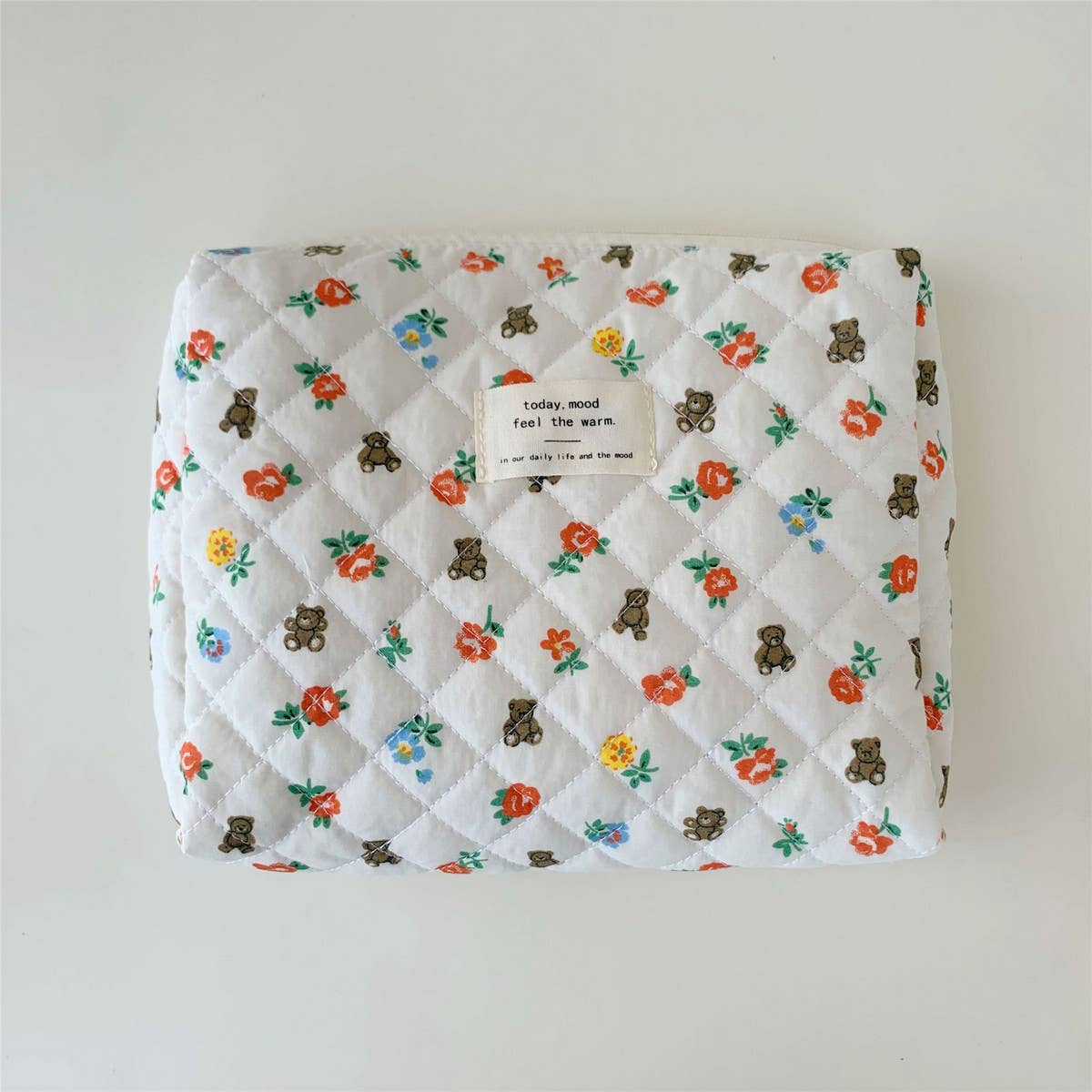 HANDHELD COSMETIC BAG WITH FLORAL PATTERN_CWAB1033
