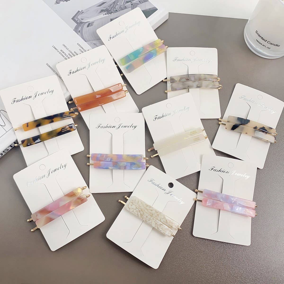 Acetate Side Bang Clip,French Minimalist Hair Pin_CWAHA2087