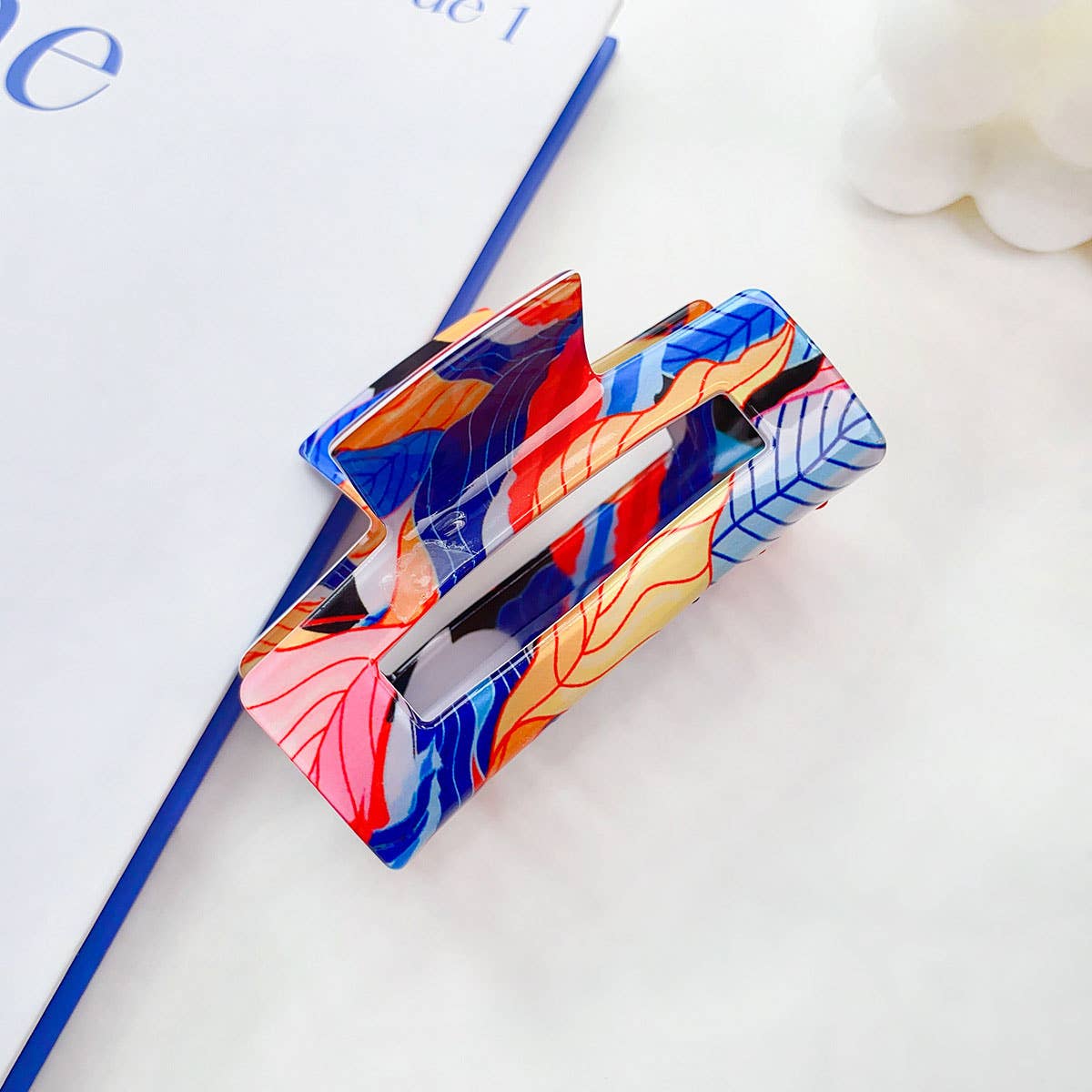 Spring Tropical Floral Hair Claw - Hollow Design_CWAHA0401