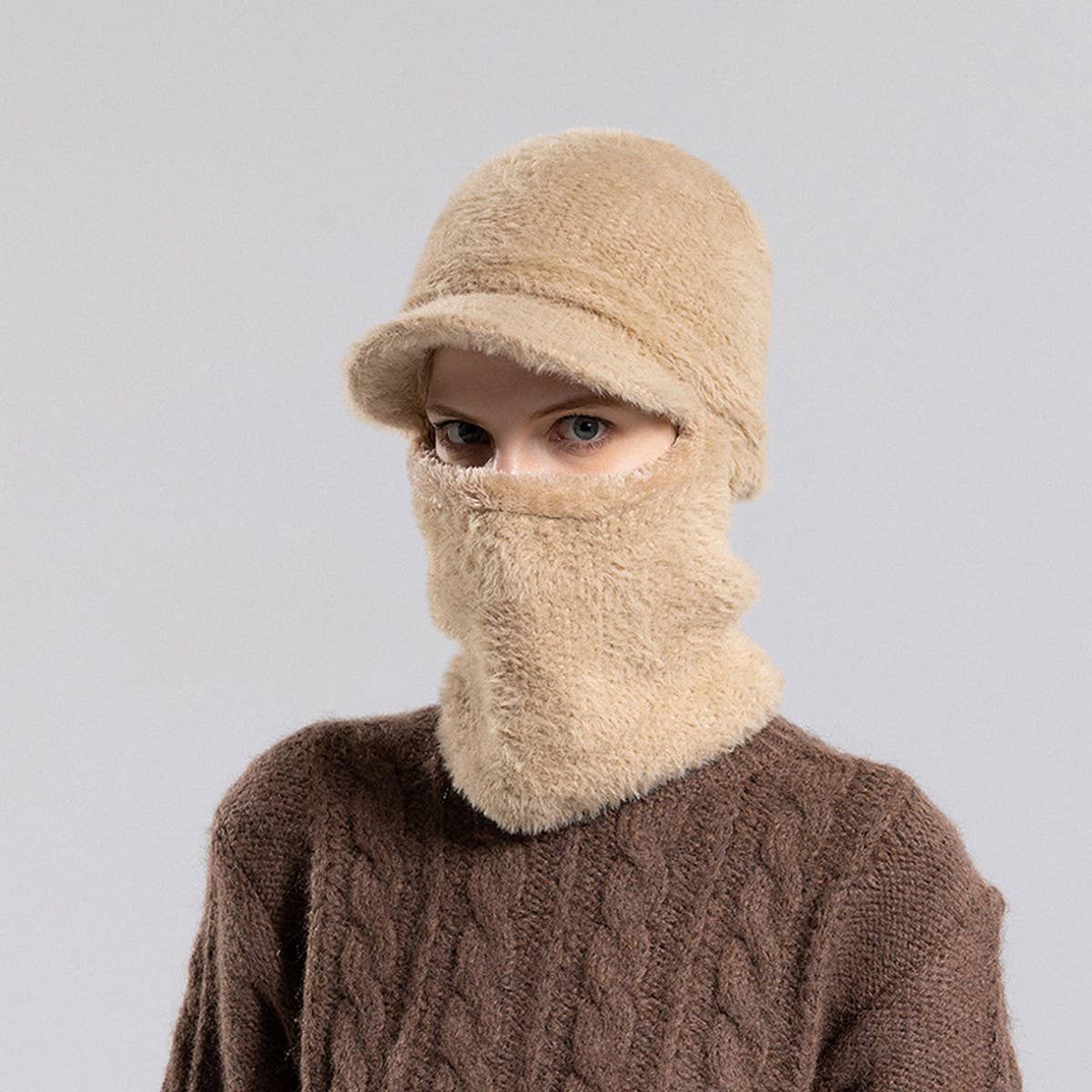 2024 NEW PLUSH HAT NECKBAND ONE-PIECE HAT_CWASC1124