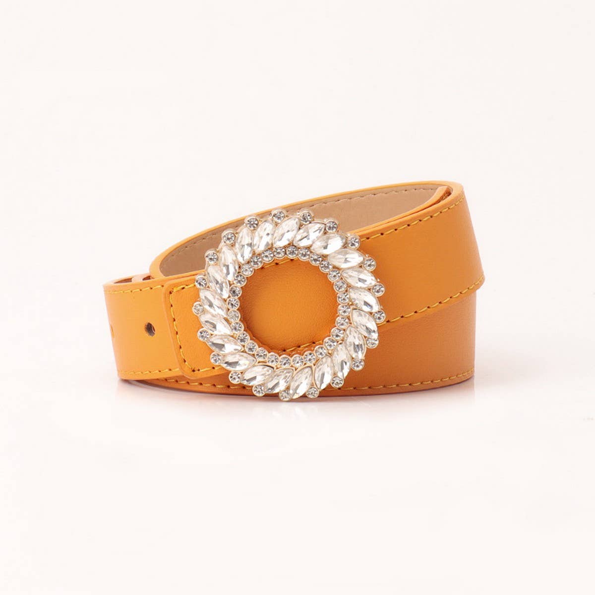 CLASSIC RHINESTONE BUCKLE BELTS FOR WOMEN_CWABE0390