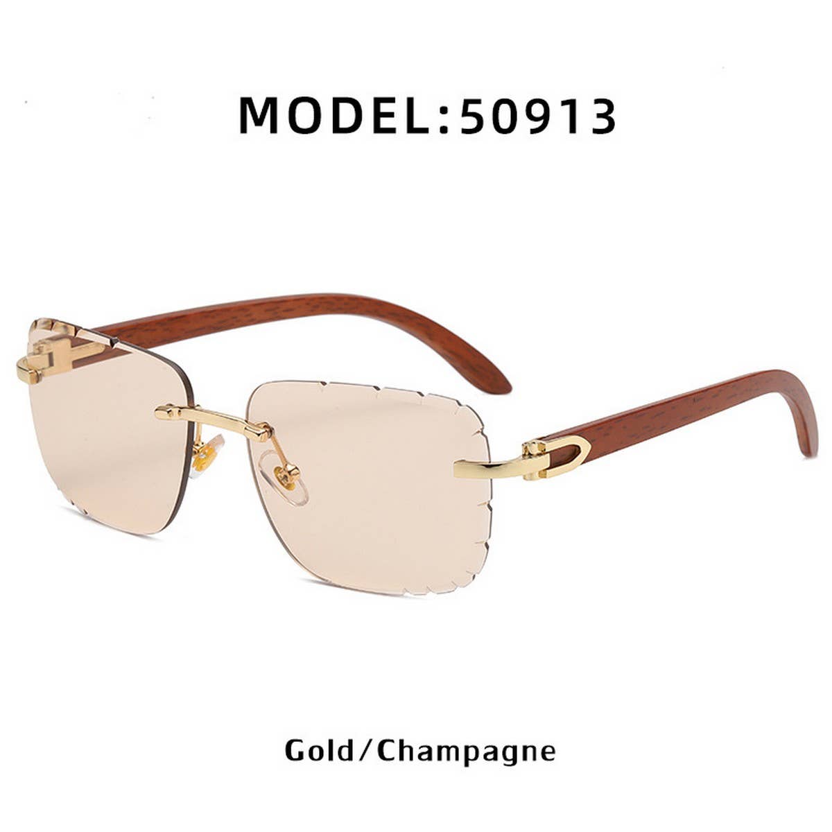 FASHIONABLE FRAMELESS CUT-EDGE SUNGLASSES