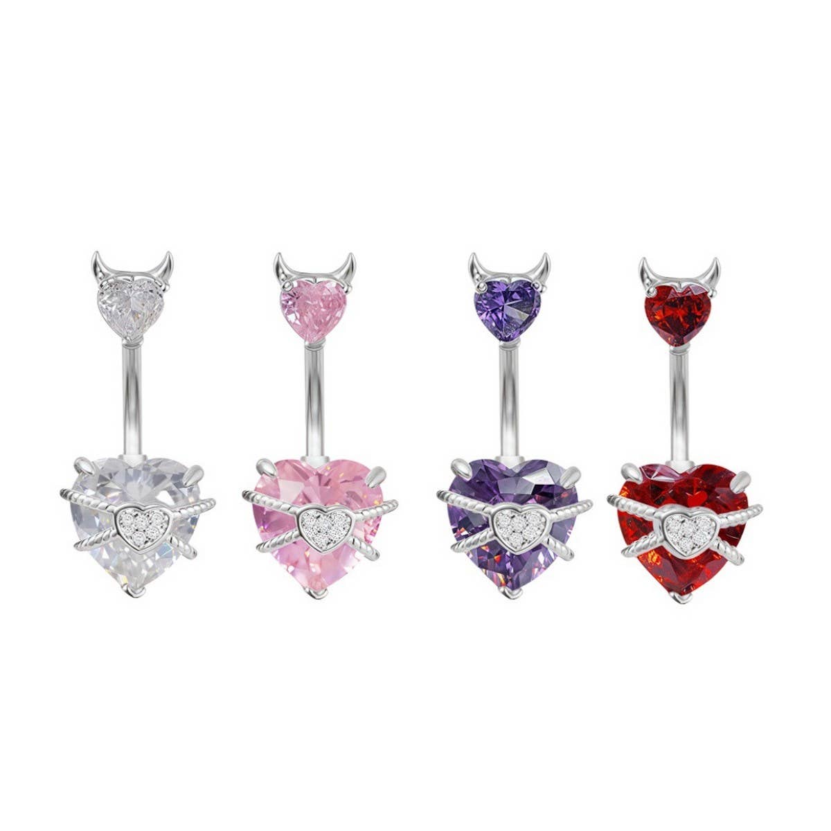 Sweet Stainless Steel Belly Ring Fashion Piercing