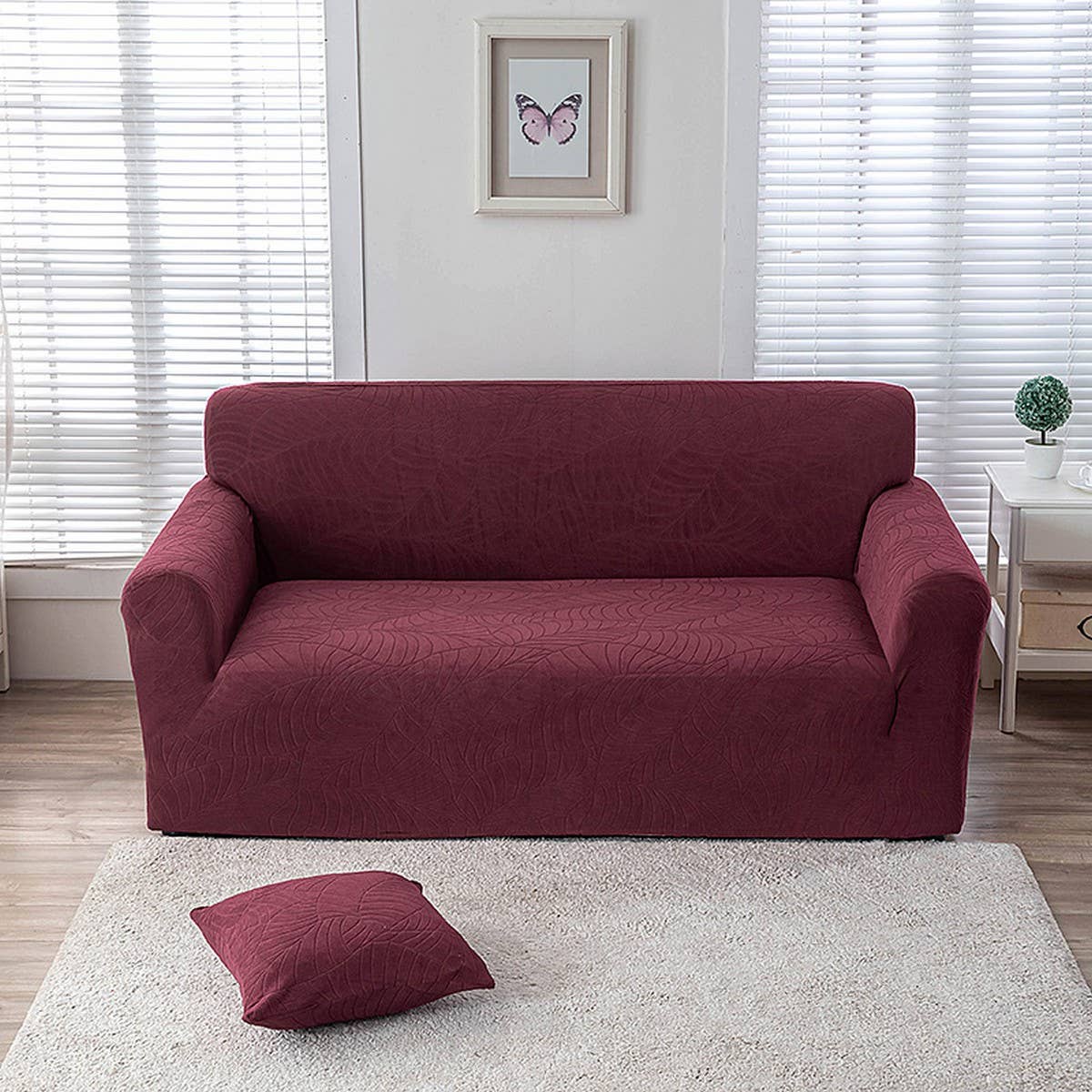 Waterproof Jacquard Sofa Cover, Thick & Stretchy