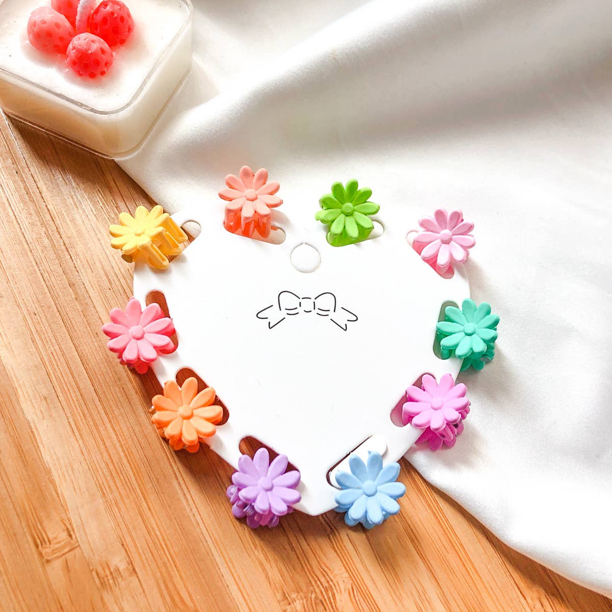 Sweet candy-colored hair clip ten-piece set