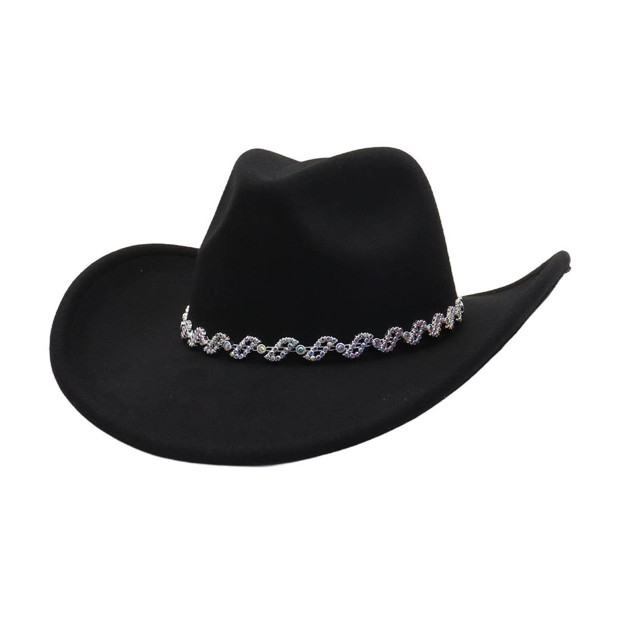 Western Cowboy Fedora Hat Ethnic Design_CWAH04437