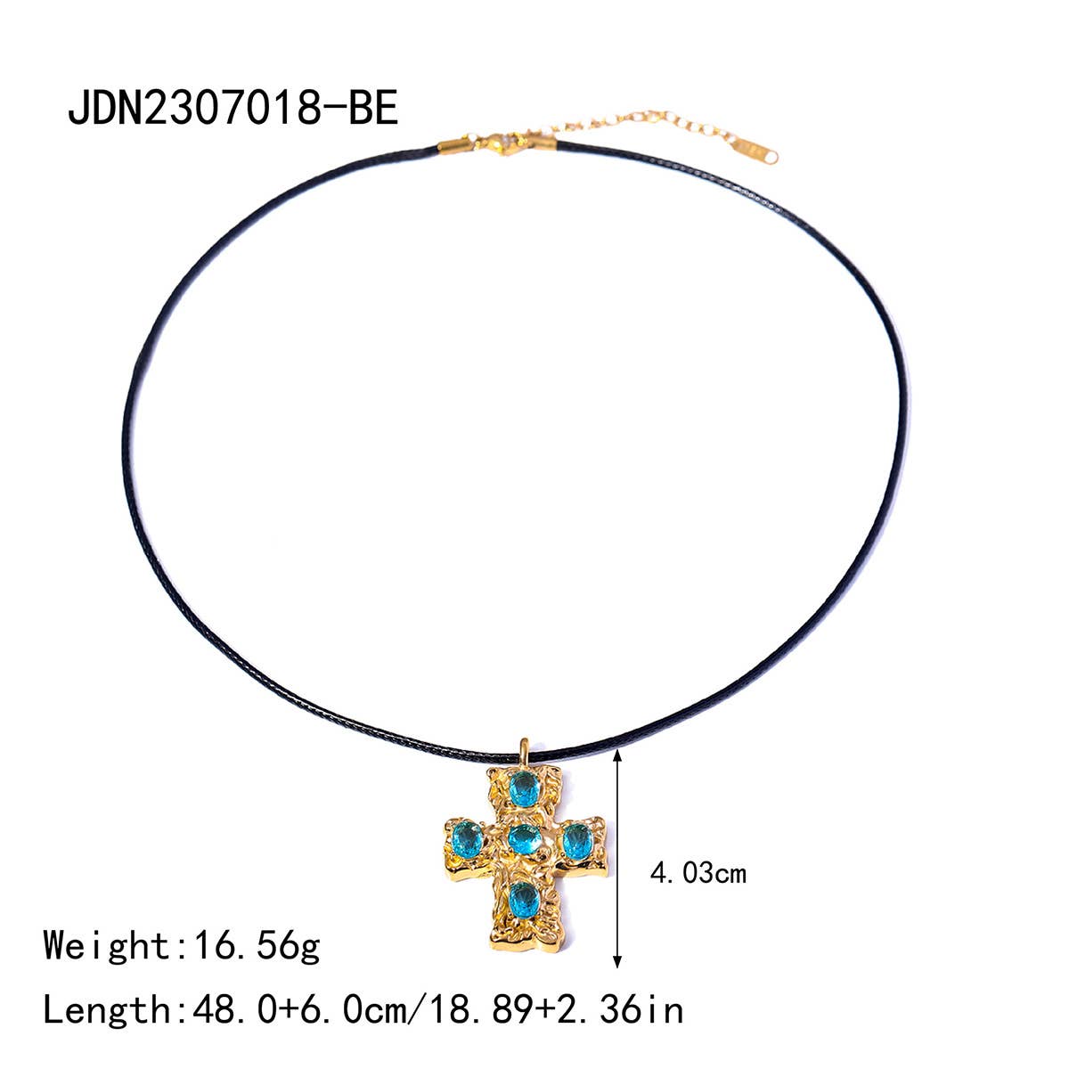COLORFUL FASHION CROSS NECKLACE