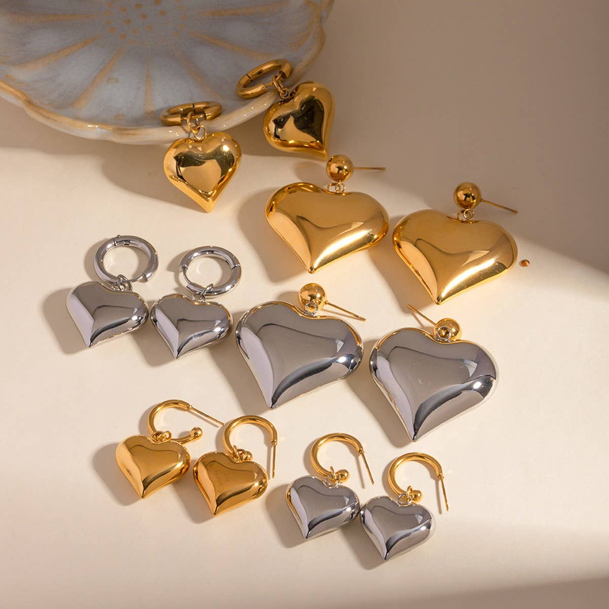 HEART PENDANT HIGH-END TEMPERAMENT EARRINGS