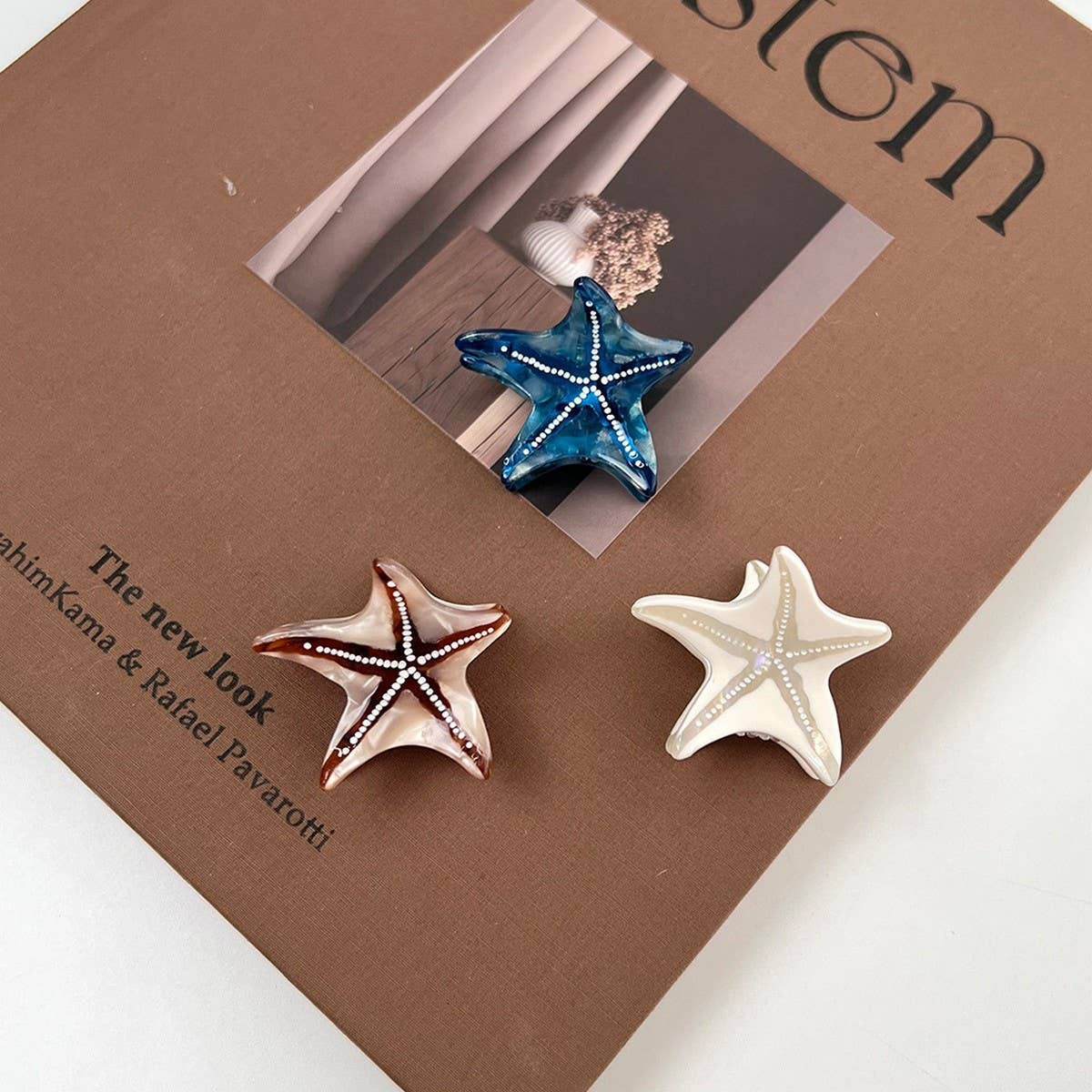 Mini Ocean Starfish Hair Claw, Chic Side Clip