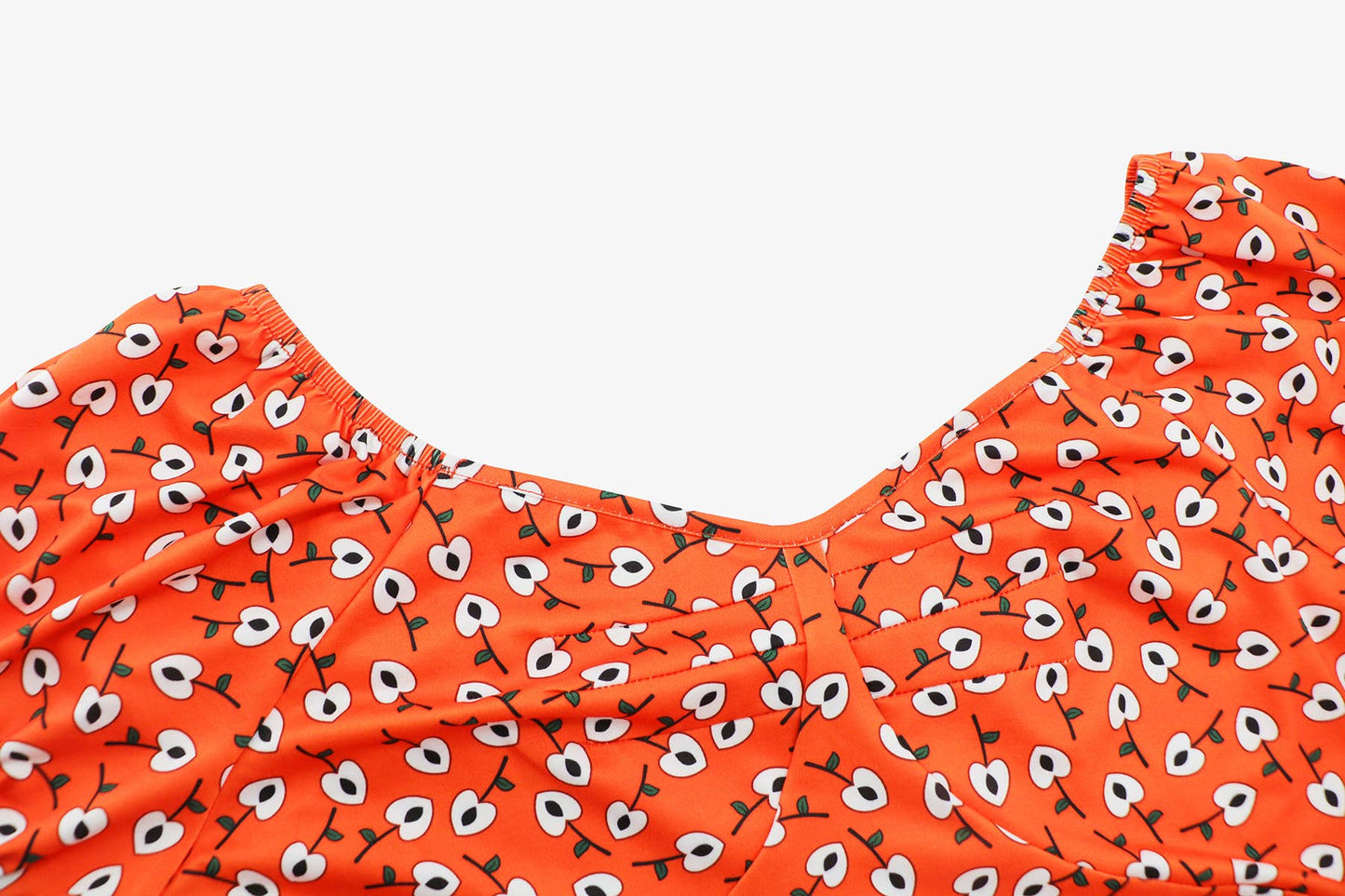Floral V-neck Slim Fit Bodycon Mini Dress