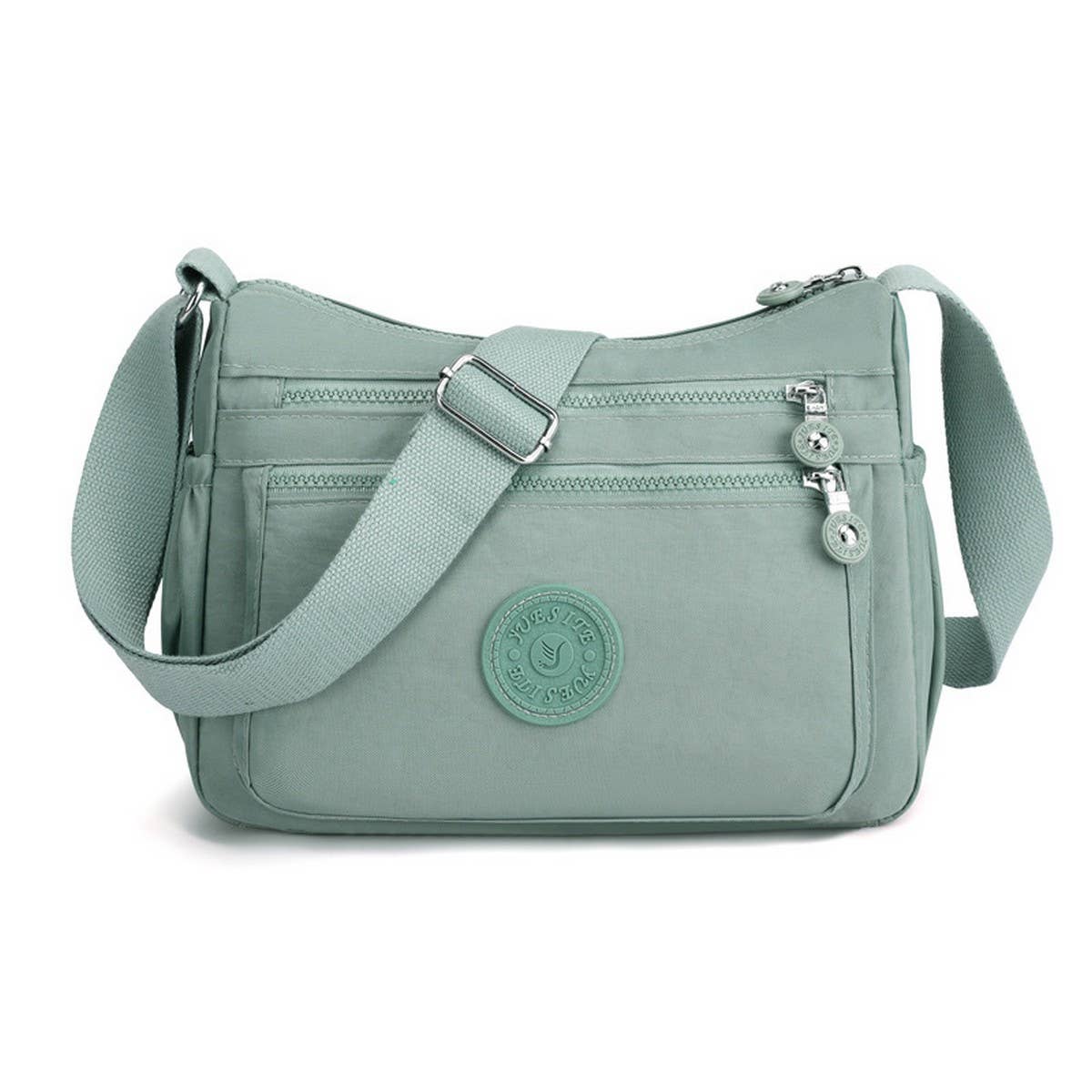 SIMPLE NYLON PRINTED CROSSBODY SHOULDER BAG_CWASC1727