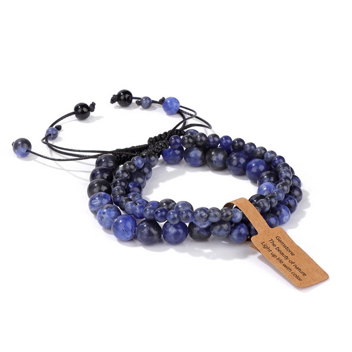 CWAJE4233_NATURAL STONE SIMPLE BRAIDED BRACELET
