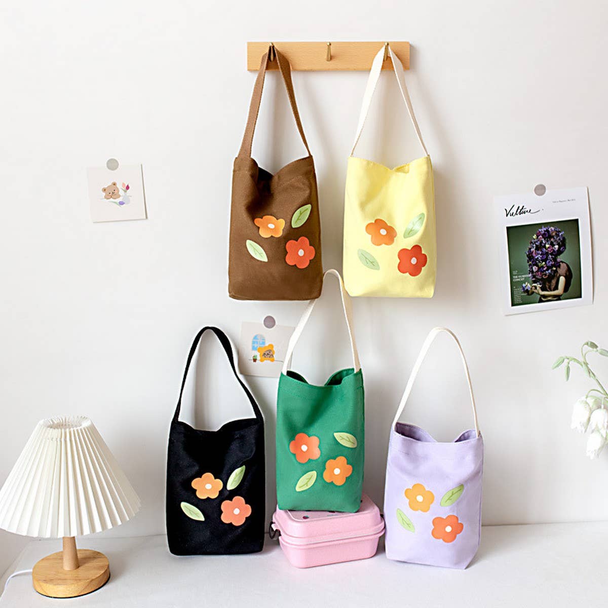 Canvas Tote for Drinks & Phone ??Summer Style_CWAB5604