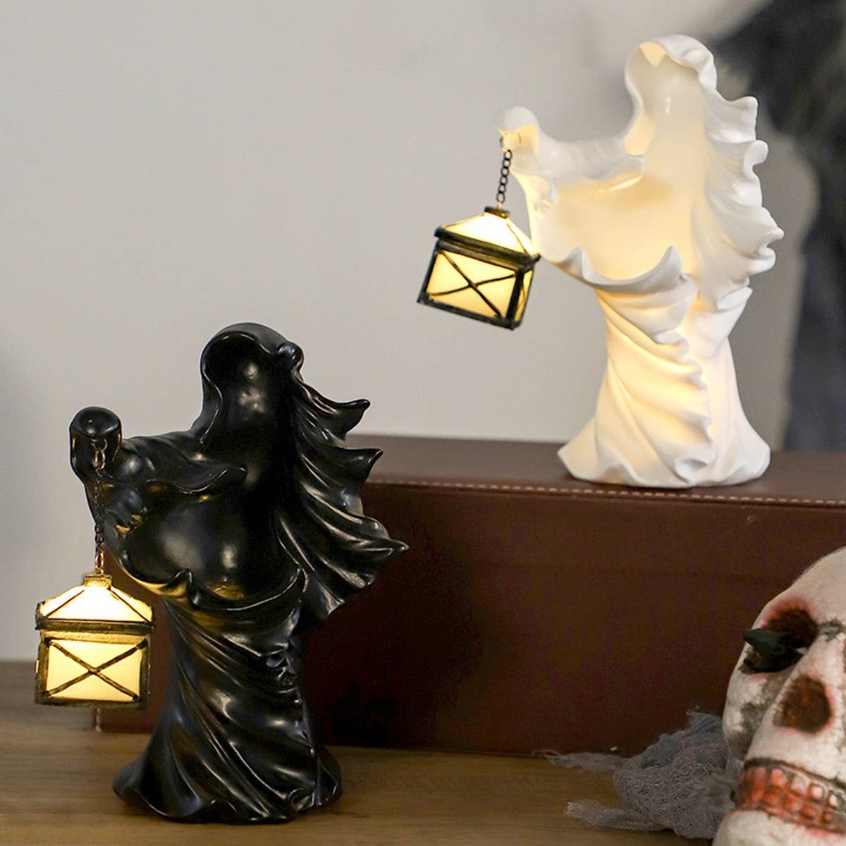 Halloween Grim Reaper Lantern Resin Decor_CWAJE5287