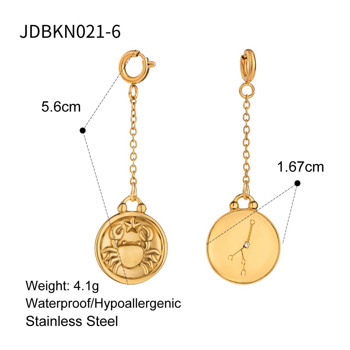 JEWELRY TWELVE CONSTELLATIONS BIKINI DIY PENDANT