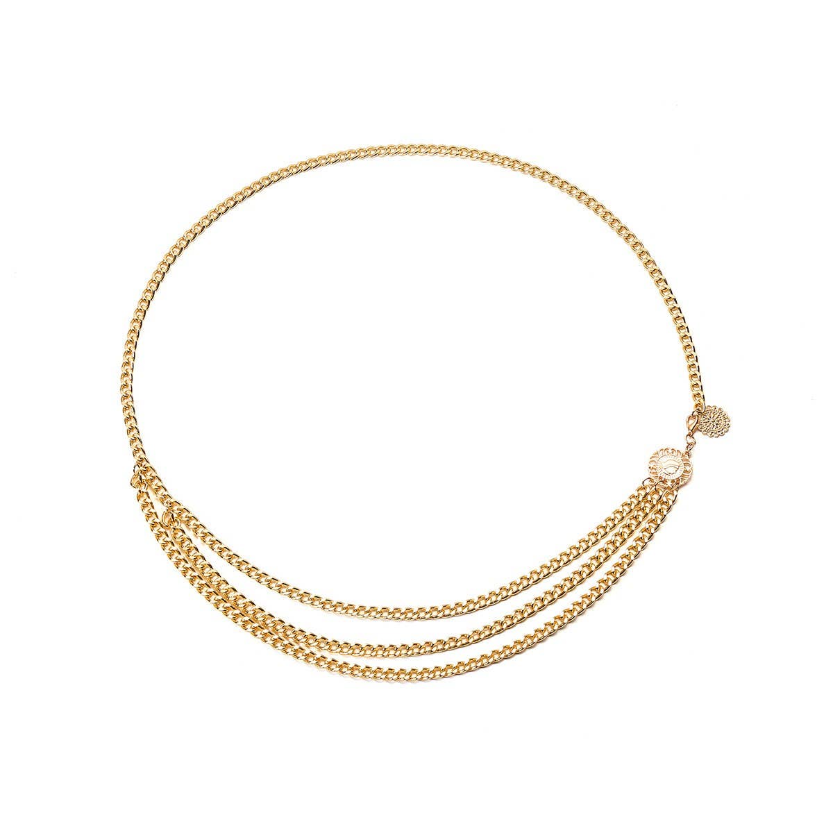 ALLOY MULTI LAYER WAIST CHAIN BODY CHAIN_CWMM0658