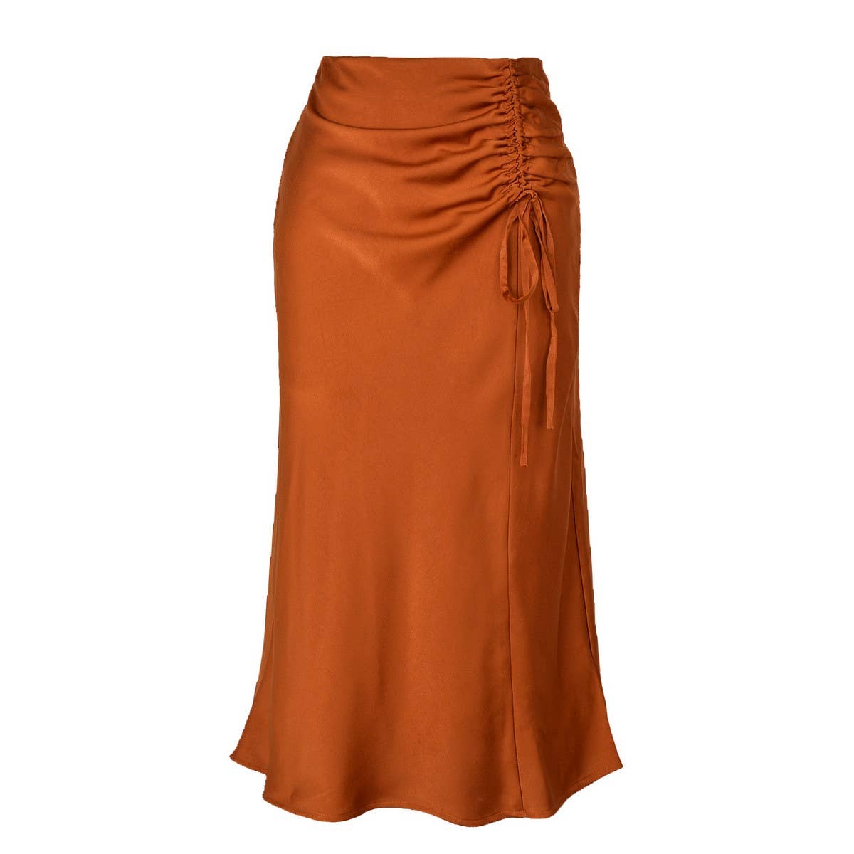 RUFFLED SKIRT HIGH WAIST SOLID COLOR SHORT SKIRT