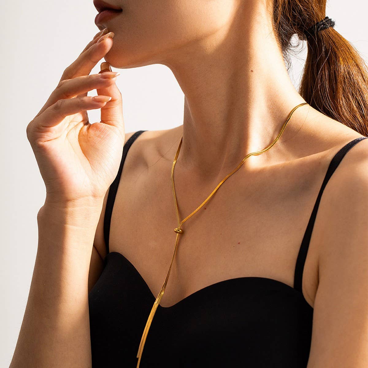 FASHIONABLE AND SIMPLE PULL-OUT NECKLACE_CWAJE1380