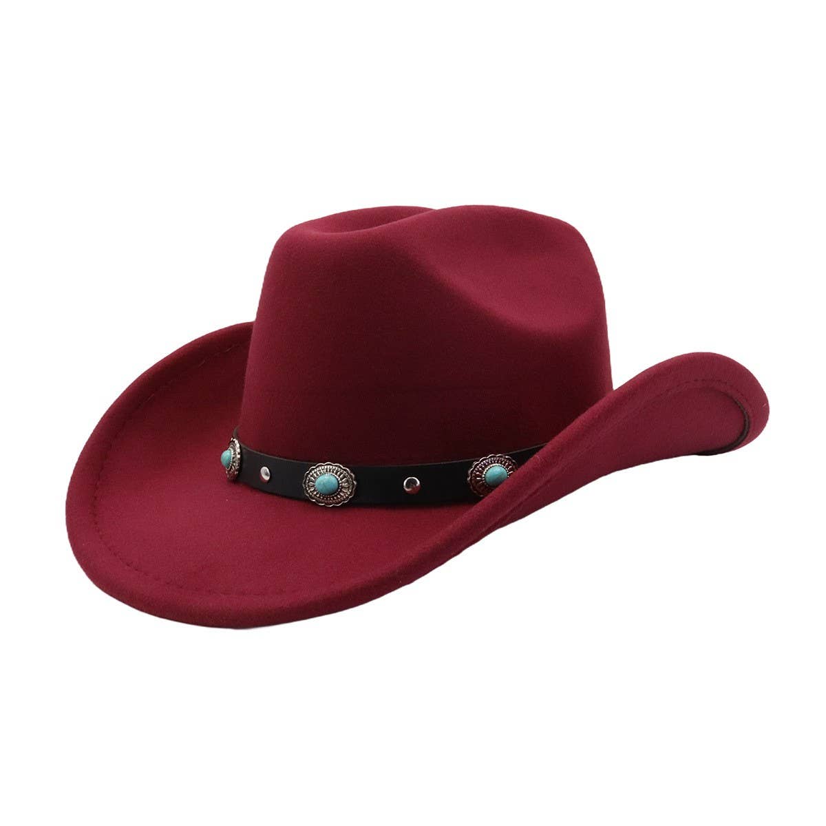 Couple¡¯s Polyester Cowboy Jazz Hat Ethnic Style_CWAH04384