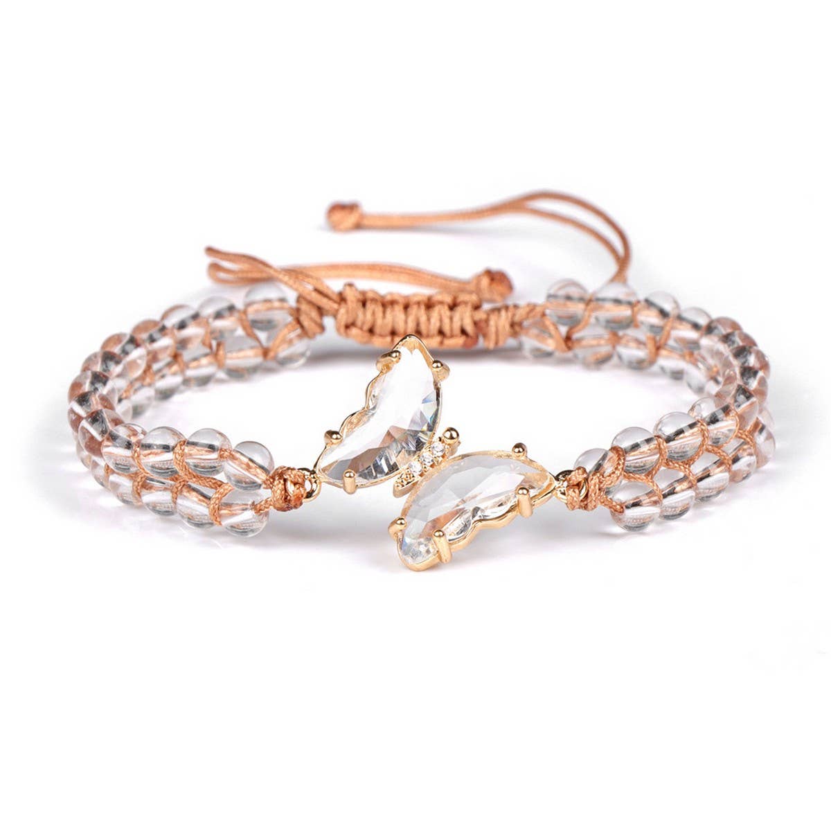 CWAJE4228_NATURAL STONE LIGHT LUXURY BUTTERFLY BRACELET
