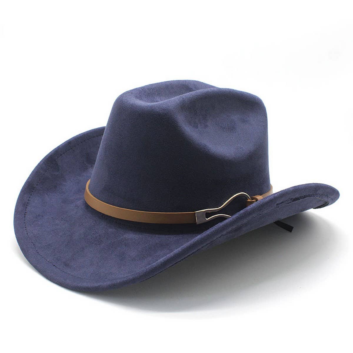 Belt Buckle Western Cowboy Hat Adjustable Brim_CWAH2532