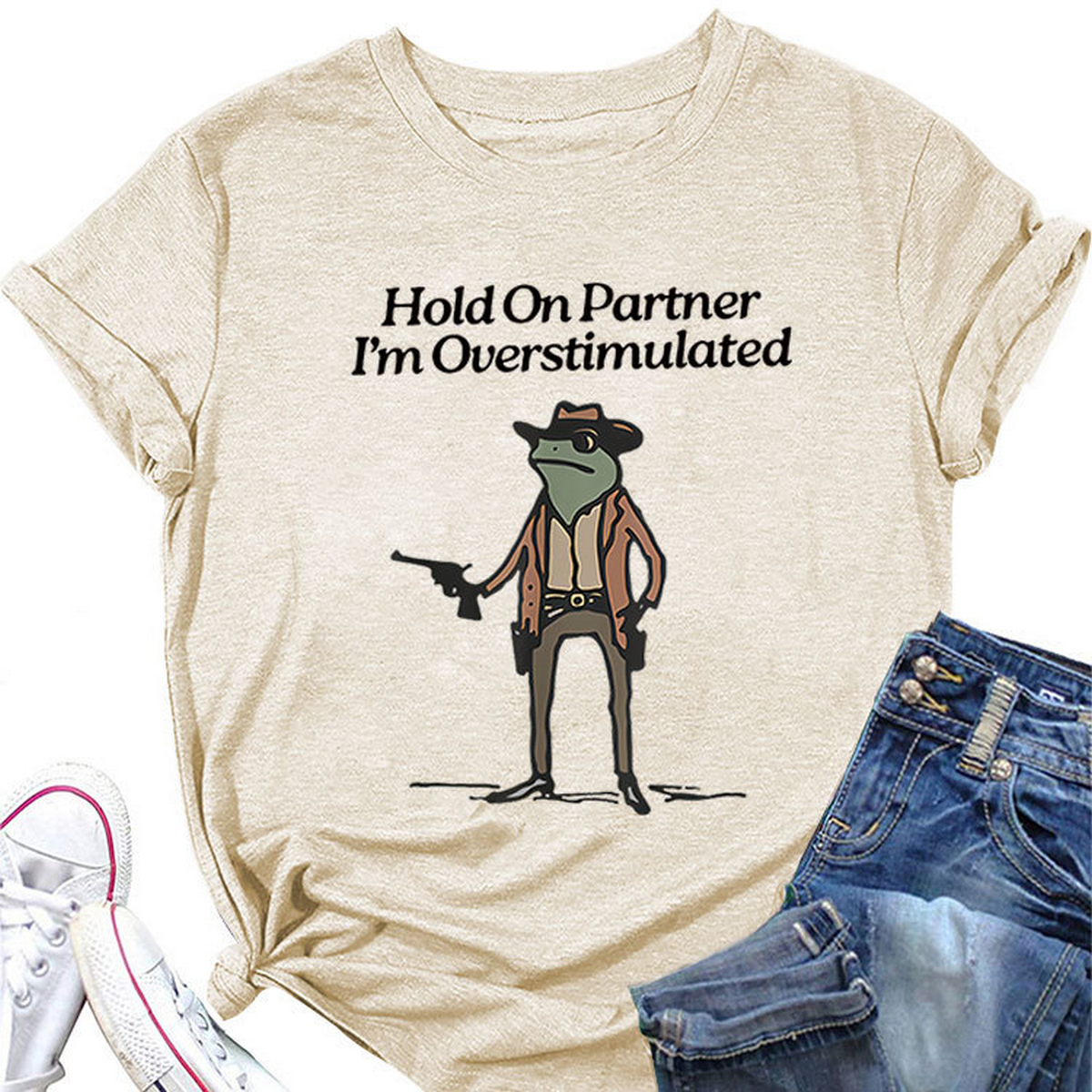 “Hold On Partner” Funny Tee, Unisex Style_CWTTS1481