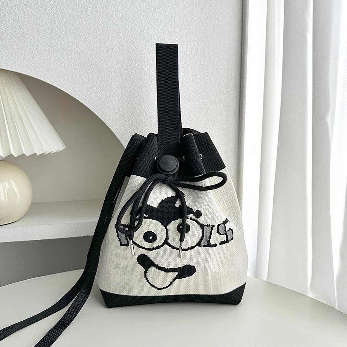 VERSATILE CASUAL DRAWSTRING TOTE CROSSBODY BAG_CWAB3069