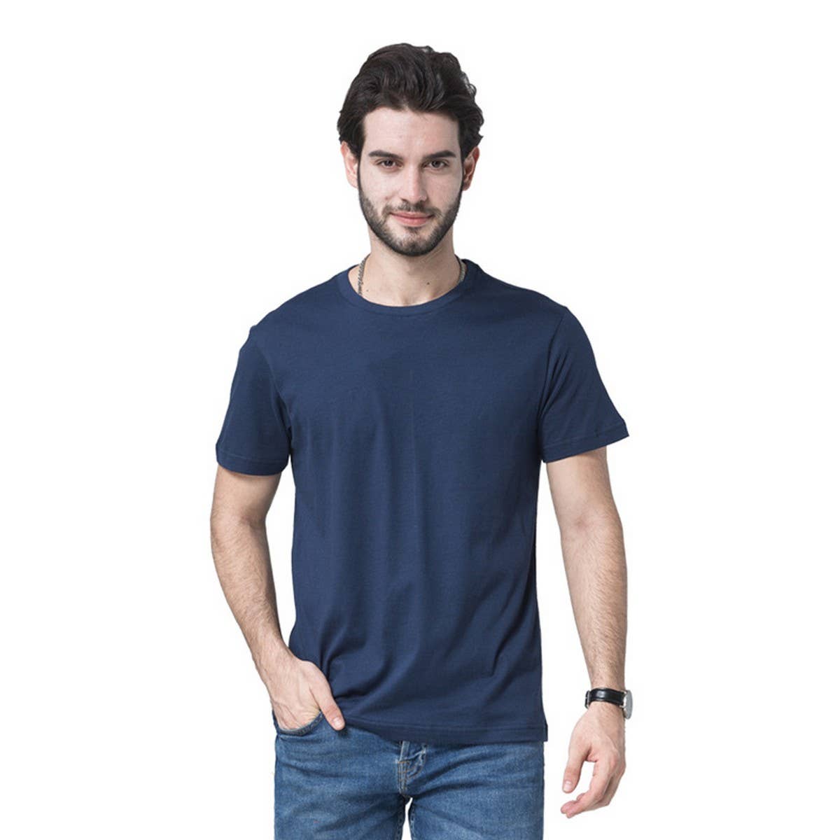 170g Slim Fit Cotton Crewneck Tee – Unisex Basic Shirt