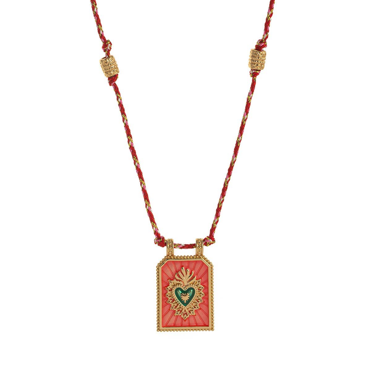 FASHIONABLE AND SIMPLE COLORFUL PENDANT NECKLACE_CWMM3915