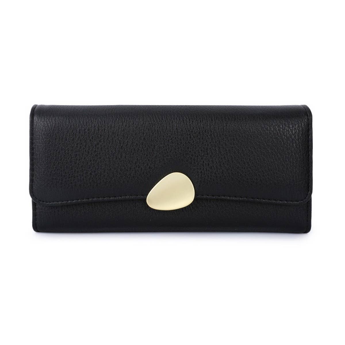 CLASSIC LITCHI PATTERN HASP WALLET_CWAB1651