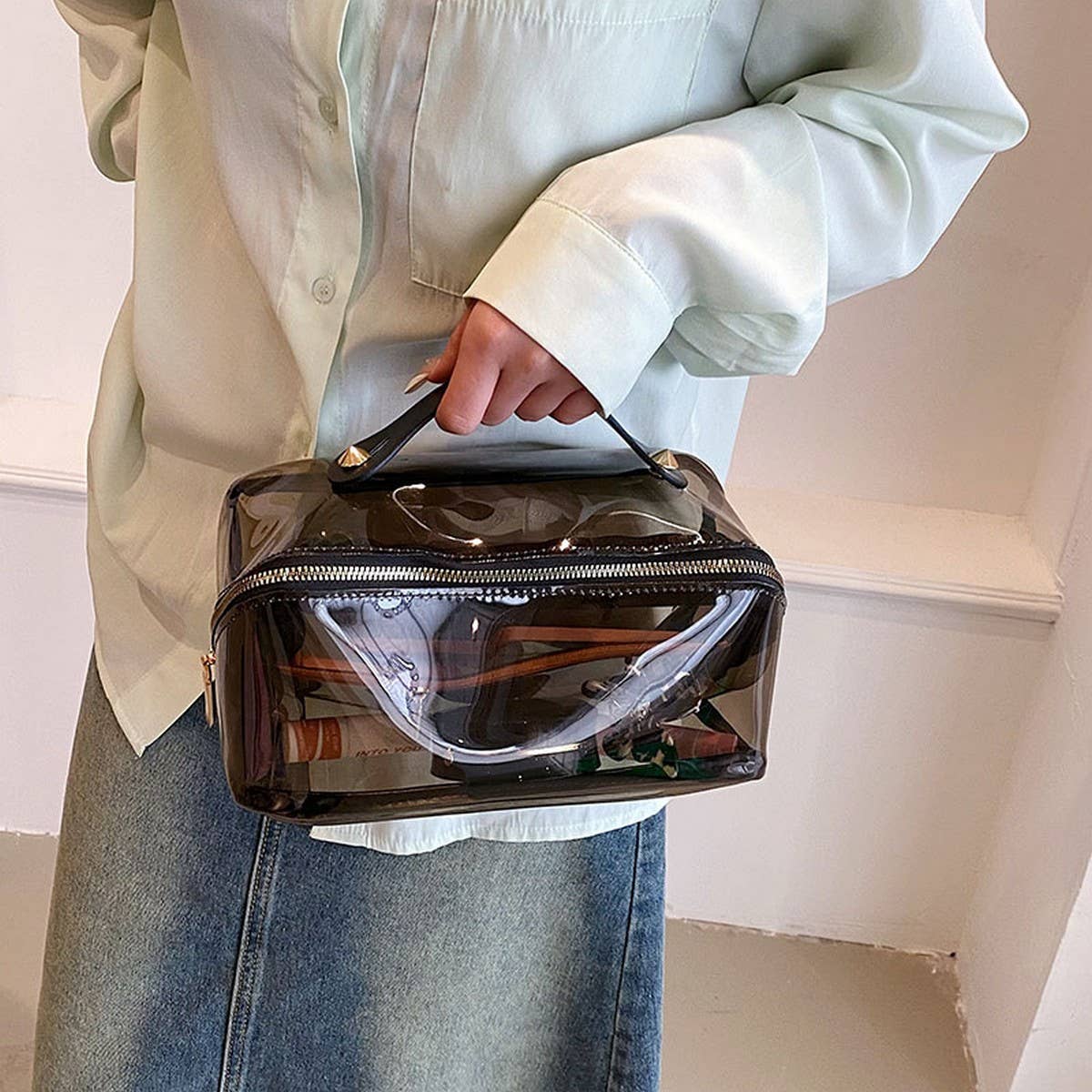 NEW HIGH-END SIMPLE TRANSPARENT COSMETIC BAG_CWAB4464