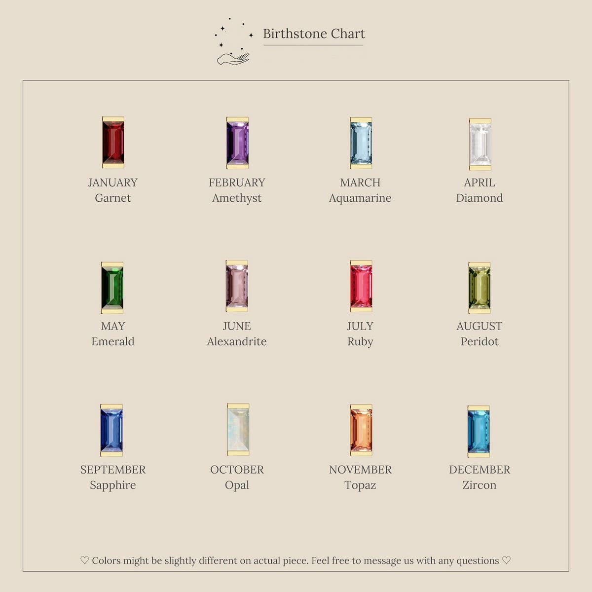 Retro Simple Colored Birthstone Earrings_CWMM5348