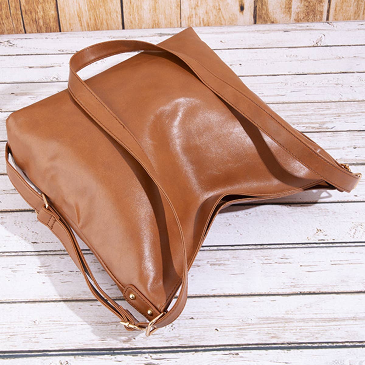 RETRO PU HANDBAG LEATHER BACKPACK FOR WOMEN_CWAB0563