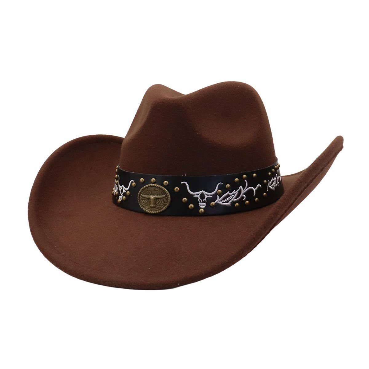 Unisex Cowboy Fedora Hat Western Style_CWAH04450