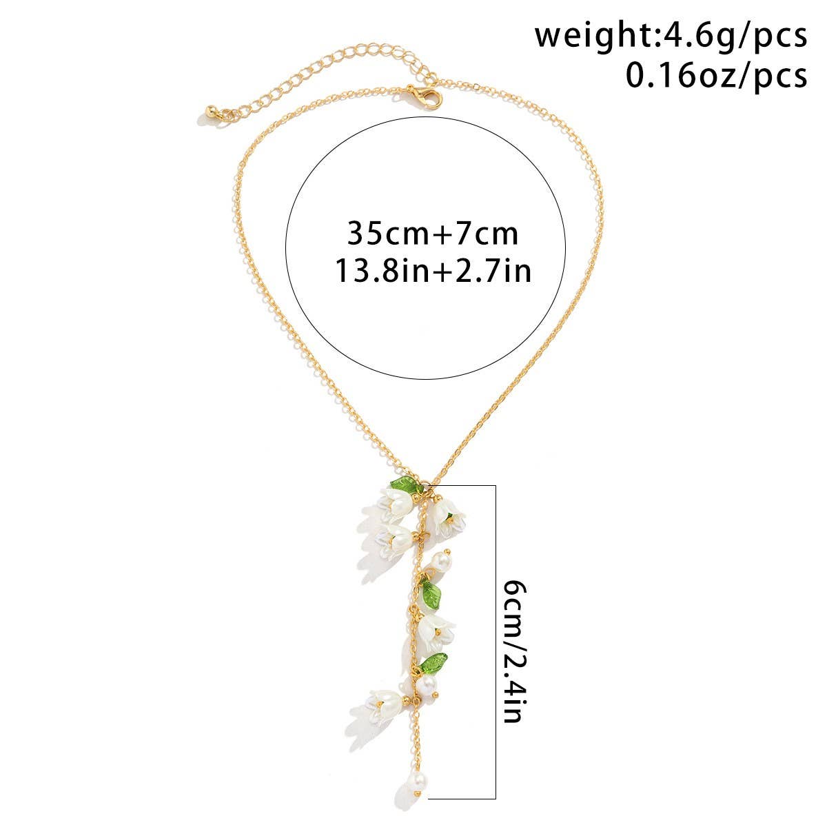 TEXTURED FLOWER SWEET COOL NECKLACE