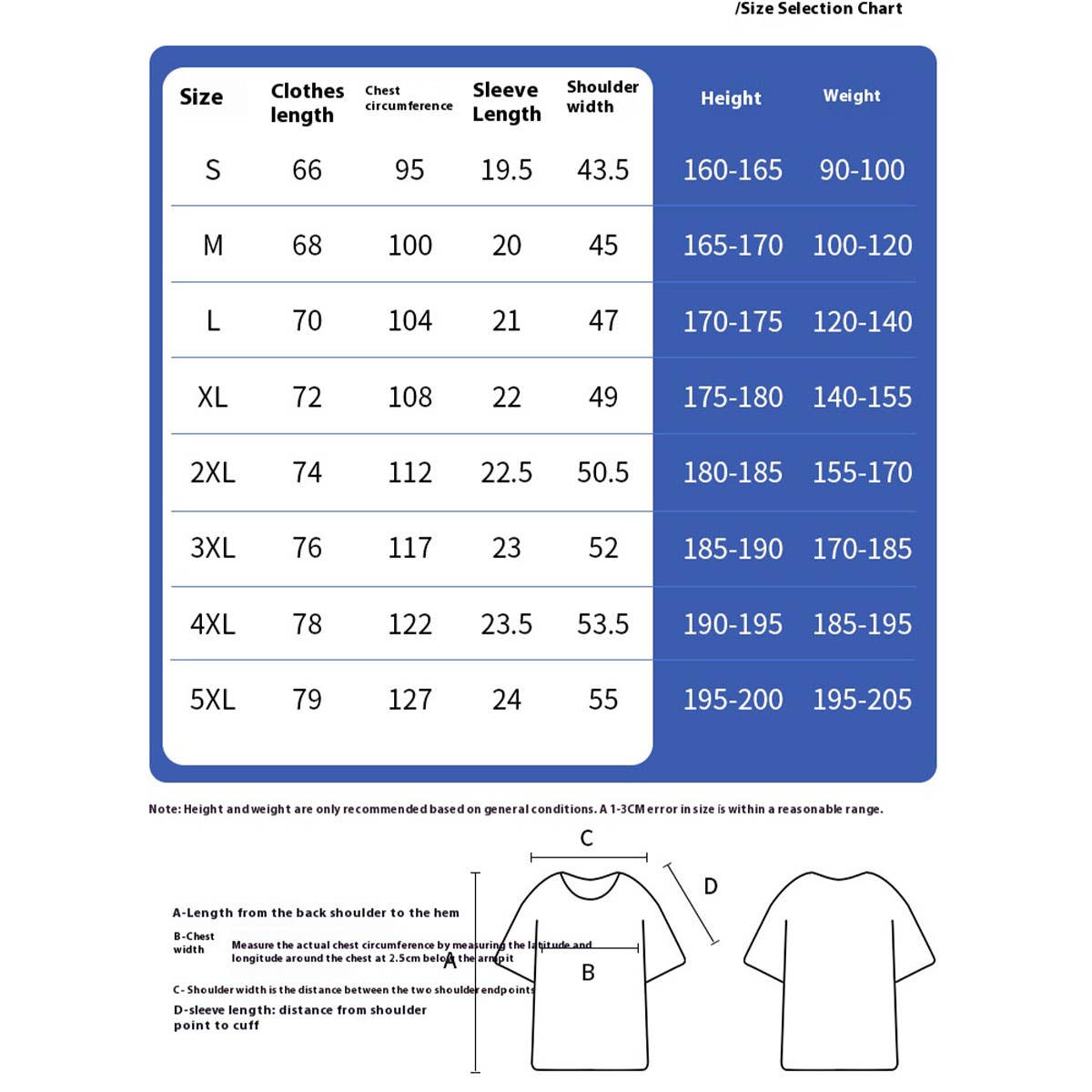 170g Slim Fit Cotton Crewneck Tee – Unisex Basic Shirt