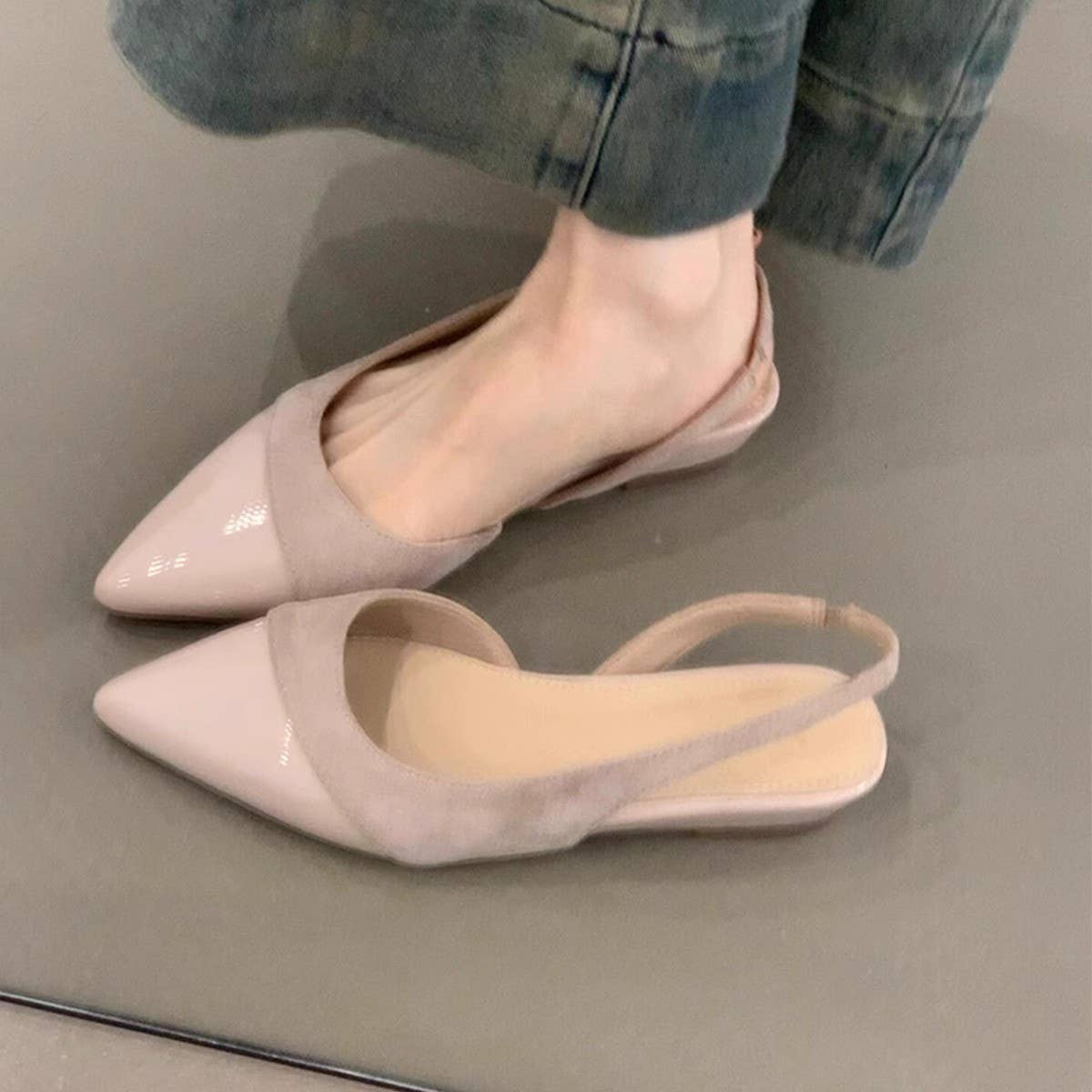 Sheepskin Lace-Up Sporty Mary Jane Shoes