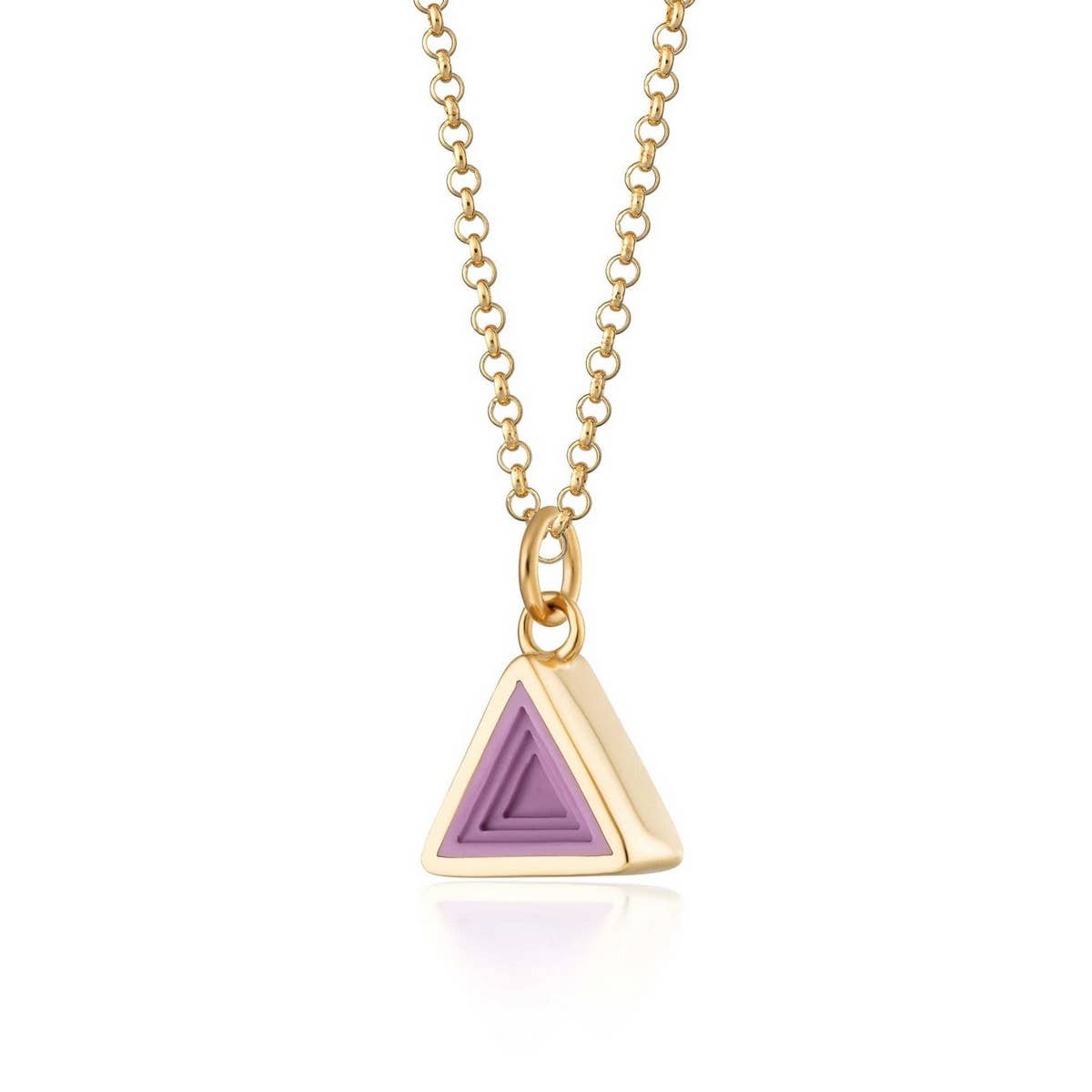 STAINLESS STEEL GEOMETRIC GOLD PLATED NECKLACE_CWMM3841