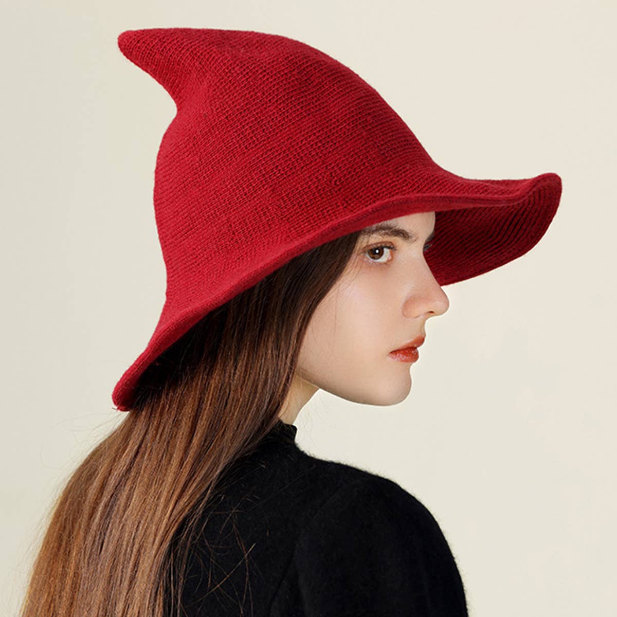 Halloween Pointed Witch Hat, Knit & Foldable_CWAH0617