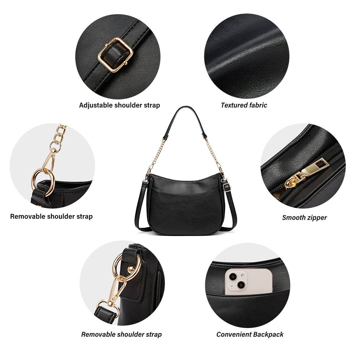 SIMPLE HIGH CAPACITY SINGLE SHOULDER CROSSBODY BAG_CWAB1809