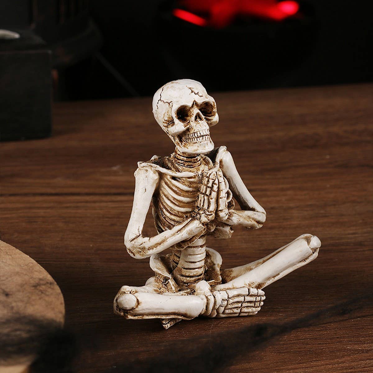 Scary Yoga Skeleton Halloween Garden Decor_CWAJE5298