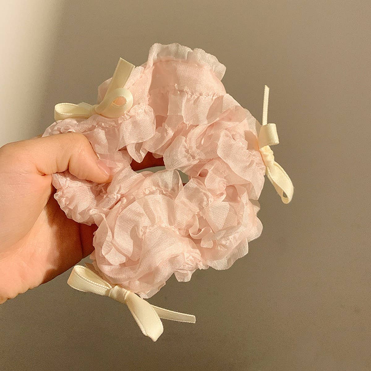 BALLET STYLE BOW HAIR SCRUNCHIES_CWAHA2270