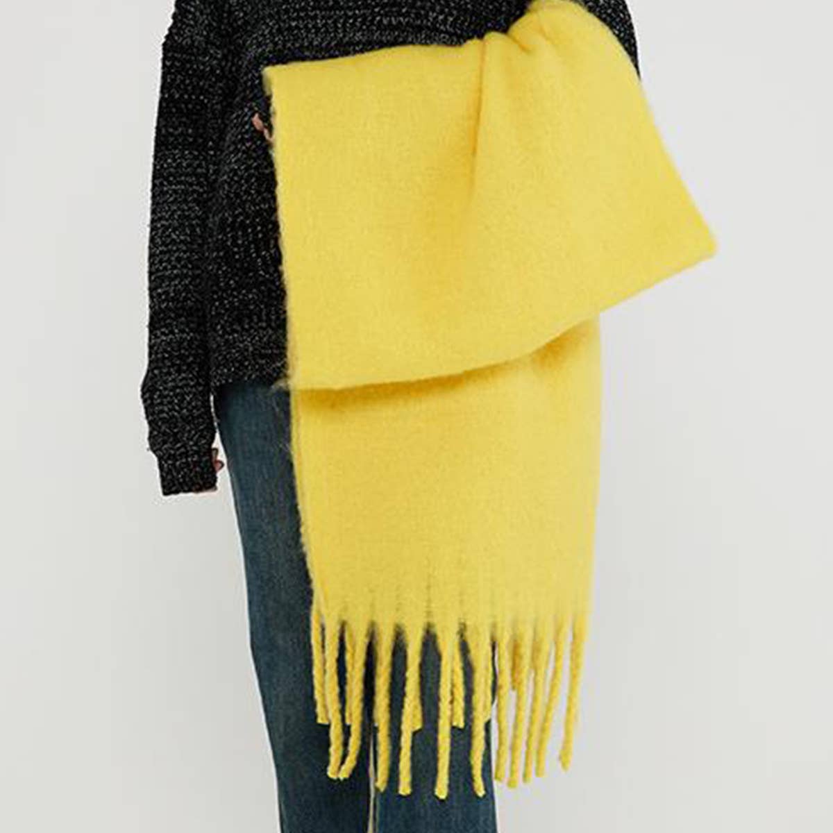 Soft Mohair Feel Scarf - Cozy Winter Wrap_CWASC0323